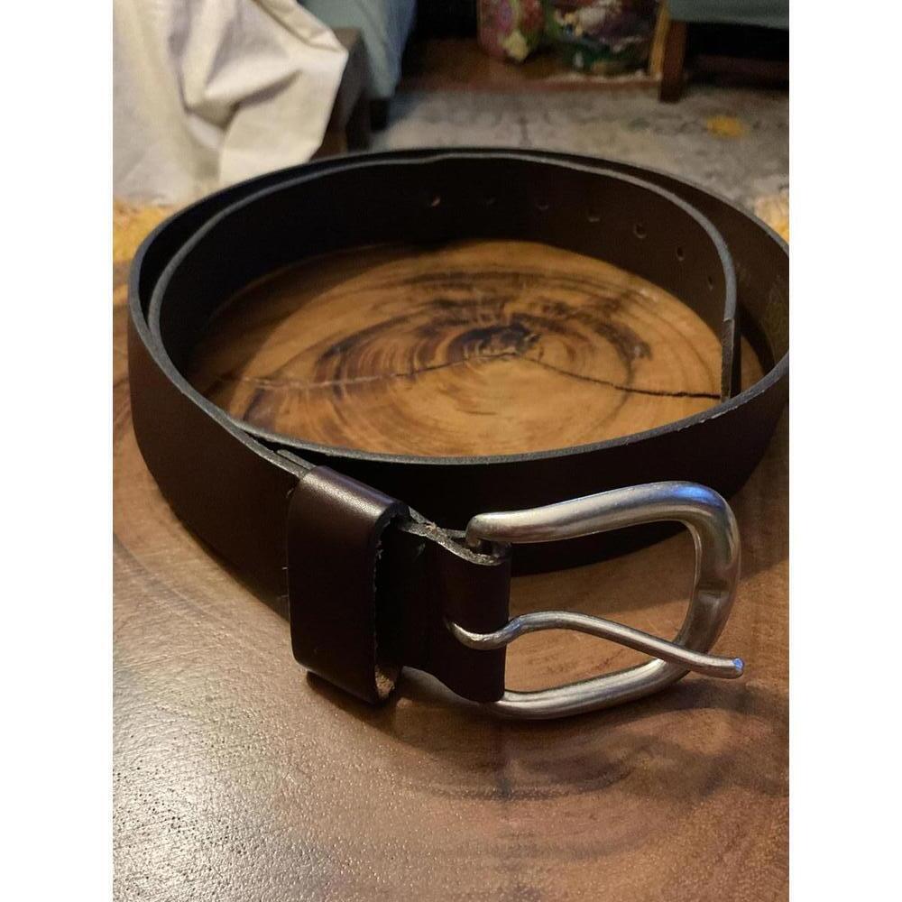 1801 Boston Men's Genuine Leather Belt - Size 42 - Made in USA